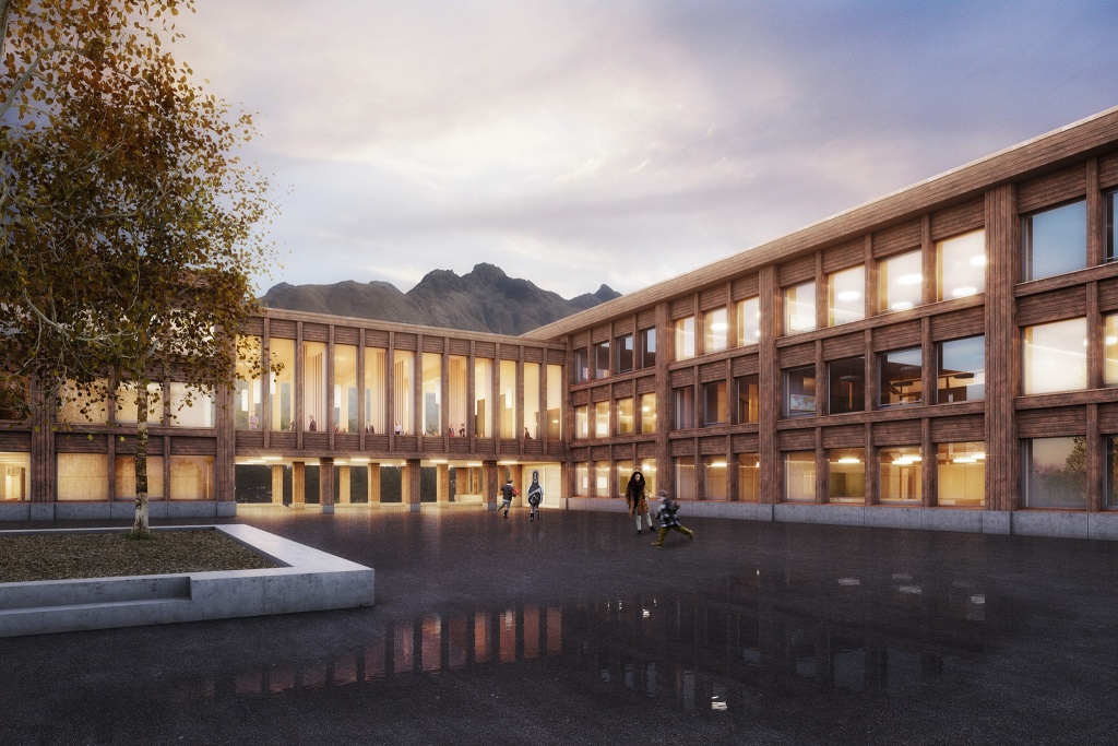  Bildungszentrum Grevas in St. Moritz, Liechti Graf Zumsteg Architekten 3. Rang 2019
